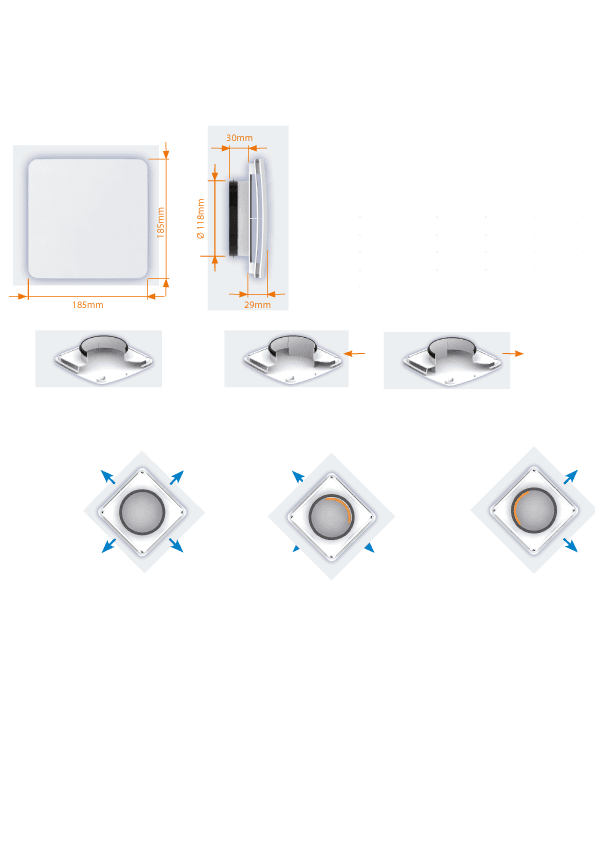 Grilă de Ventilație AUREA 125 - imagine 2