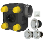 Kit Pentu Ventilatie VMC cu Flux Unic 225m³/h