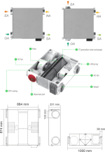 GVENT HRV 350  – Unitate de ventilație cu recuperare a căldurii - imagine 2