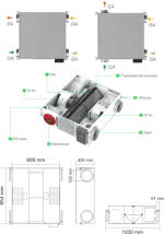 Unitate de ventilație cu recuperare a căldurii - GVENT HRV 650 - imagine 2