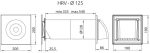 Ventilator cu recuperare de căldură descentralizat – HRV125P - imagine 3