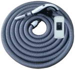 Furtun On/Off Ø35 mm pentru aspirație centralizată - Buton On/Off, Rotativ 360°, 8 m