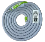 Furtun On/Off design, gri sau alb cu mâner colorat - Alb, mâner verde, Reglaj putere + On/Off, 12 m