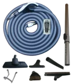 Power Kit pentru aspirație centralizată, furtun On/Off cu reglaj de putere - Reglaj putere + On/Off, Rotativ 360°, 12 m